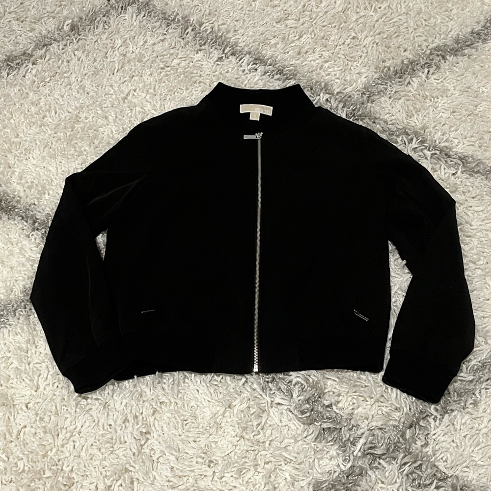 Michael Kors Bomber Jacket in Black